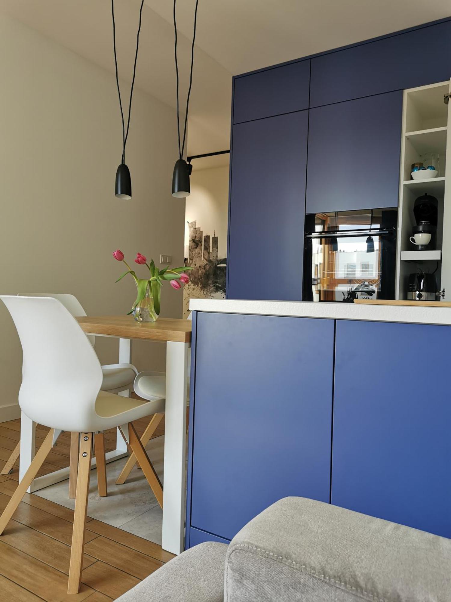 Wola Blue Modern Apartment Warschau Buitenkant foto