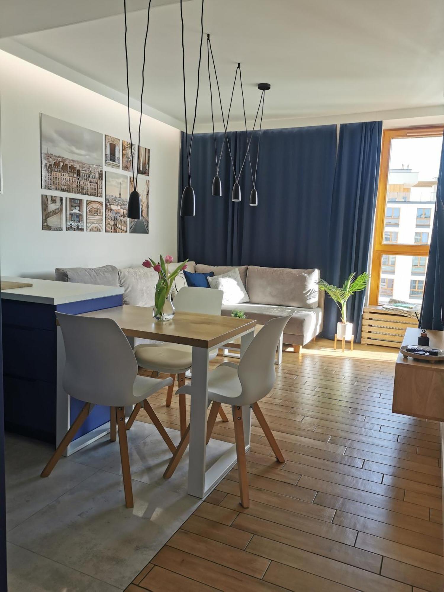 Wola Blue Modern Apartment Warschau Buitenkant foto