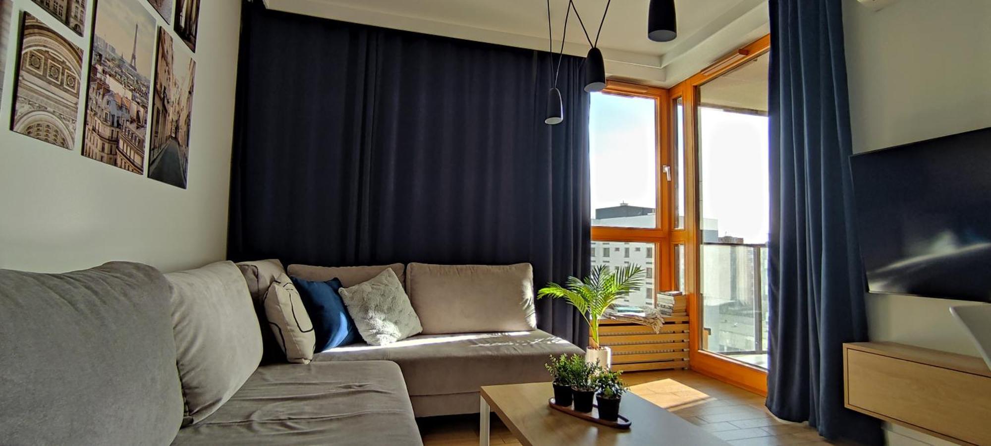 Wola Blue Modern Apartment Warschau Buitenkant foto