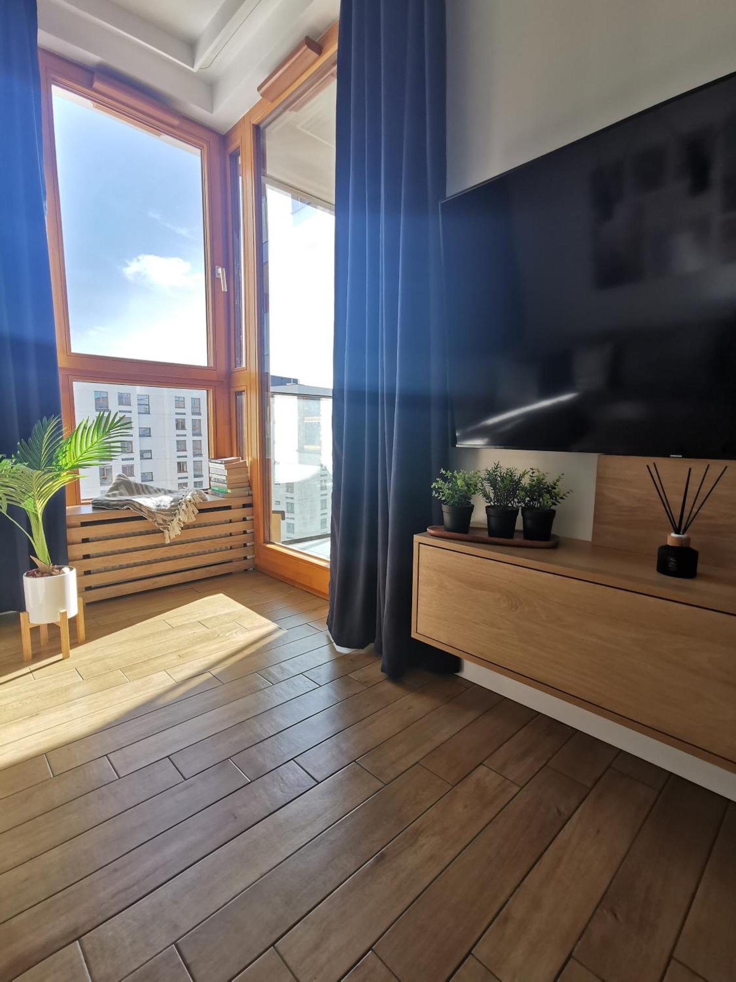 Wola Blue Modern Apartment Warschau Buitenkant foto