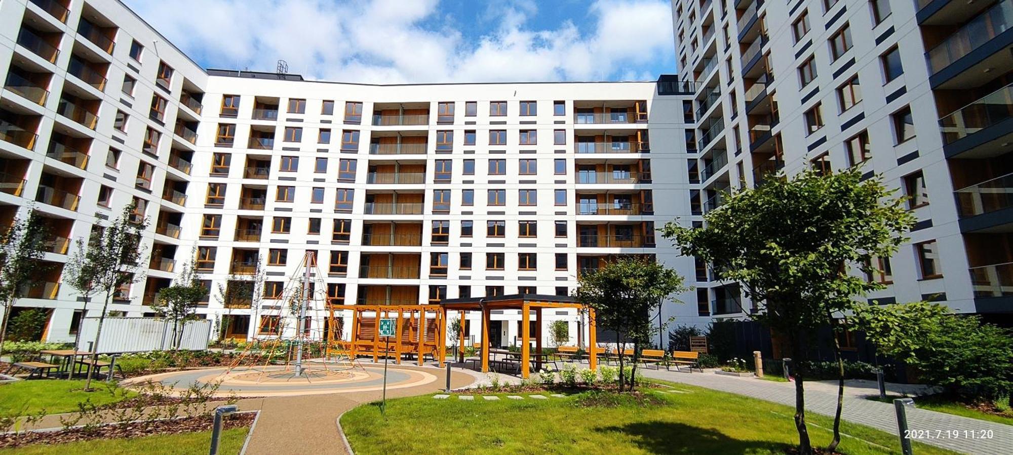 Wola Blue Modern Apartment Warschau Buitenkant foto