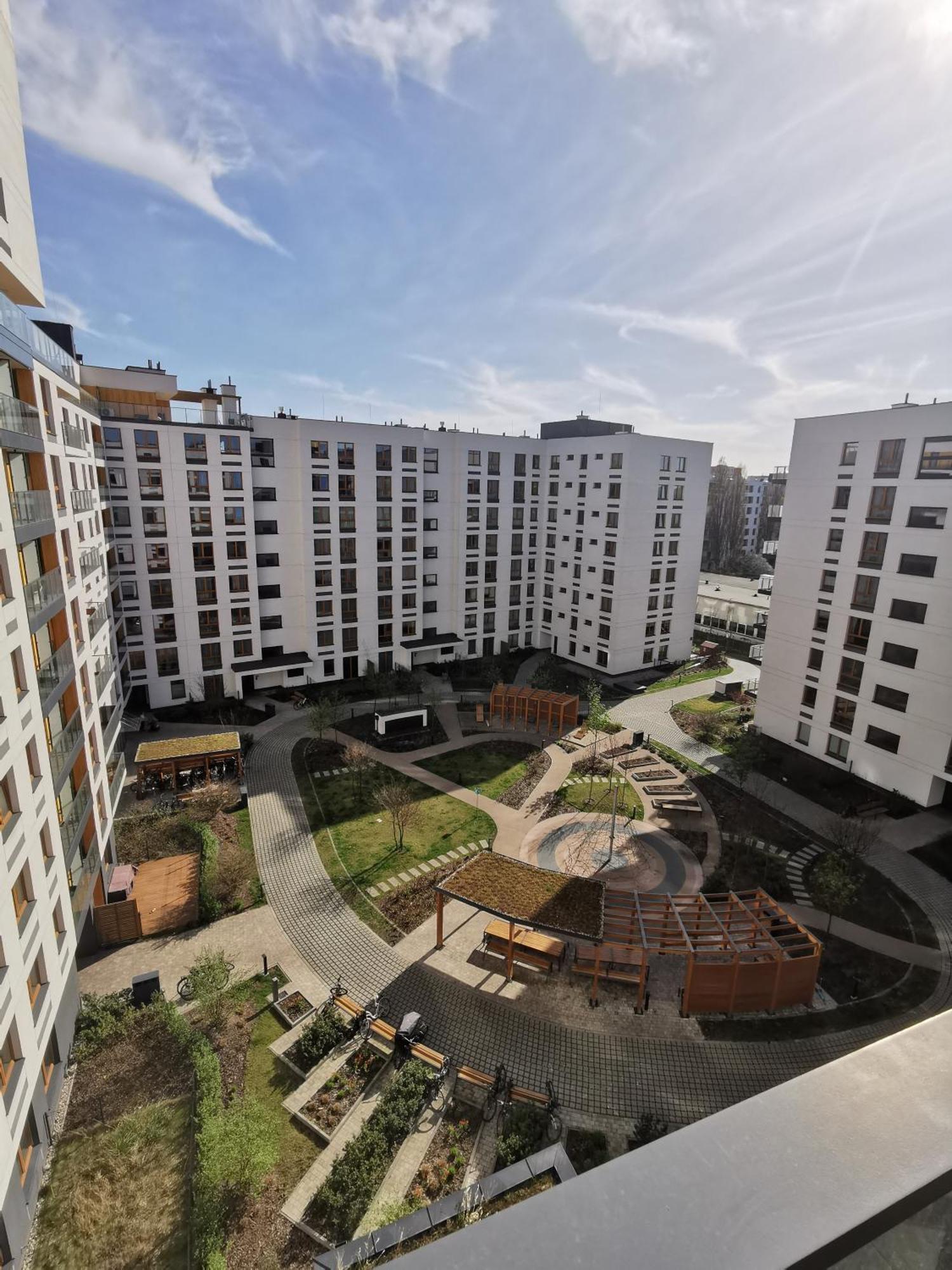 Wola Blue Modern Apartment Warschau Buitenkant foto